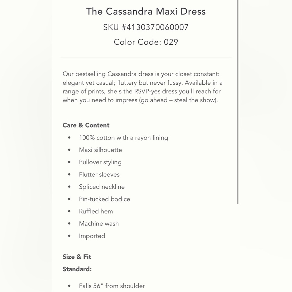 Anthropologie Cassandra Maxi Dress NWT - Picture 5 of 5